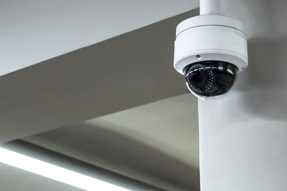 Security Camera Installed On Ceiling